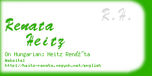 renata heitz business card